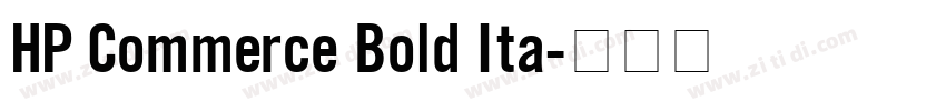 HP Commerce Bold Ita字体转换